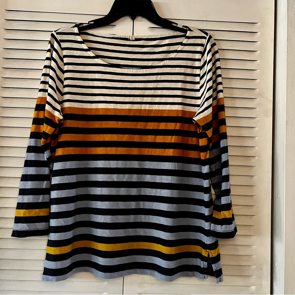 J. Crew multi colored striped shirt